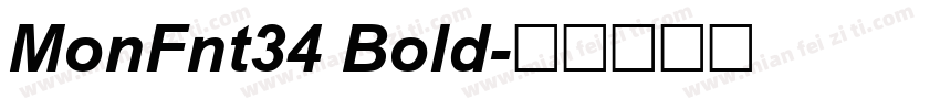MonFnt34 Bold字体转换